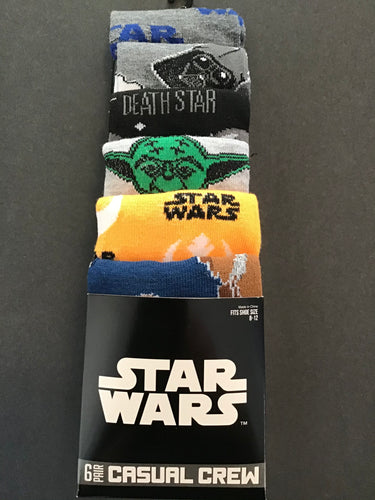 Star Wars 6 Pack Character Socks