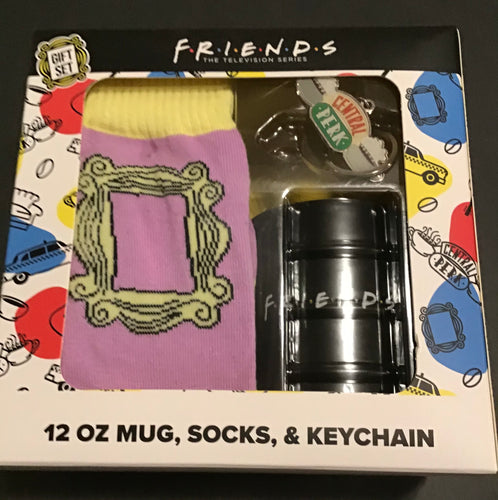 Friends 1 Pair Sock. Mug, Keychain Box Set