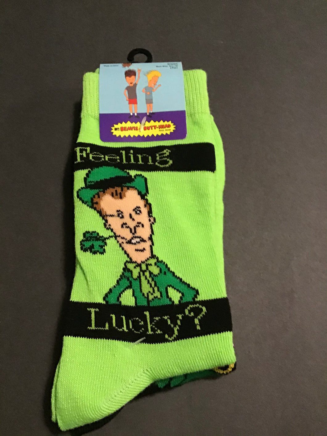 Beavis and Butt Head St Patrick’s Day 2 Pack Character Socks