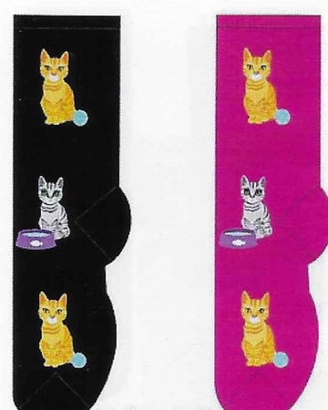 Animal Cat & Yarn Socks